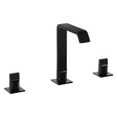 Vitra Suit 3 Delikli Lavabo Bataryası Parlak Siyah