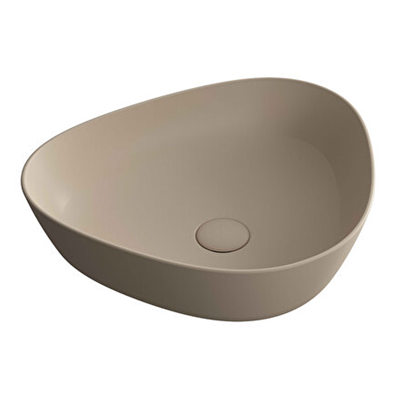 Vitra Plural 47 Cm Mat Kil Beji Alçak Üçgen Çanak Lavabo