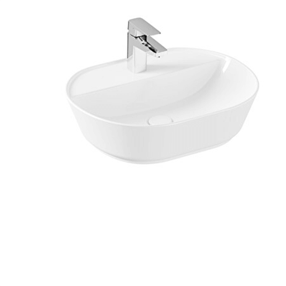 Vitra Geo Oval Tezgah Üstü Lavabo Beyaz, 55 Cm