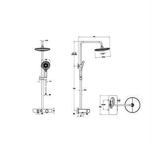 Artema Aquacontrol Charm 240 2F Duş Sistemi Krom