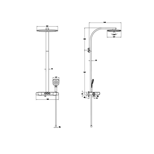 Artema Aquacontrol Charm 360 3F Duş Sistemi Krom