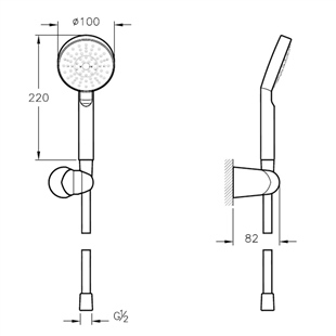 Artema Master 1F Krom El Duşu Takımı