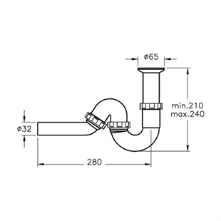 Vitra Plastik Lavabo Sifonu Seti