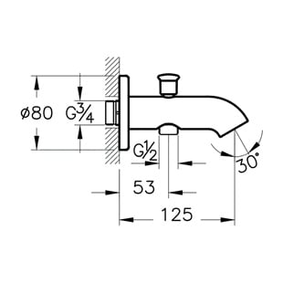 Artema Minimax S Çıkış Ucu (El Duşu Çıkışlı) Krom