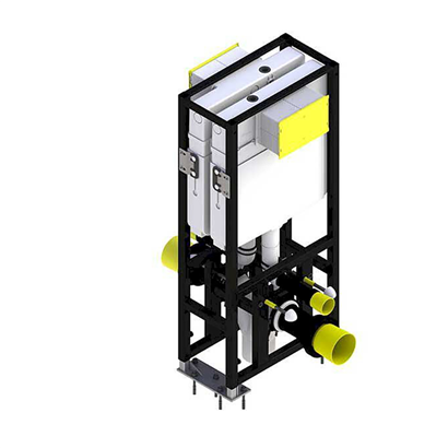Bocchi 25 cm Alçı Duvar İçin Sırt Sırta Yere Hızlı Montaj Gömme Rezervuar