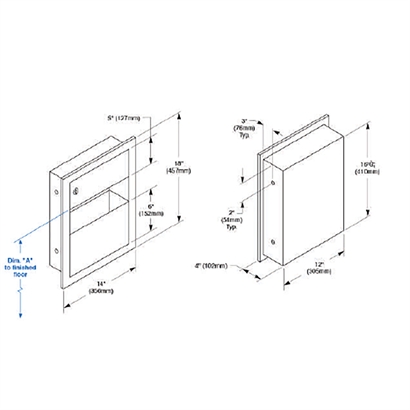 Bocchi Ankastre 5 Lt Çöp Kovalı Kağıt Dispenseri 229-000000