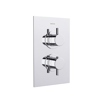 Bocchi Ankastre Termostatik Duş Bataryası 2 Çıkışlı, 150x240 mm