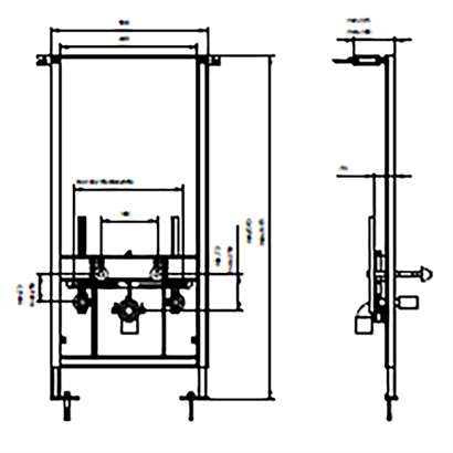 Bocchi Asma Bide İçin Taşıyıcı Metal Montaj Seti