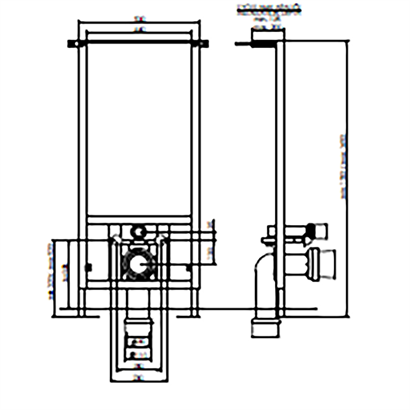 Bocchi Asma Klozet İçin Taşıyıcı Metal Montaj Seti