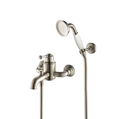 Bocchi Burlington Banyo Bataryası ve El Duşu Seti Saten Nikel