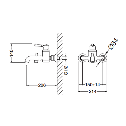 Bocchi Burlington Banyo Bataryası ve El Duşu Seti Krom