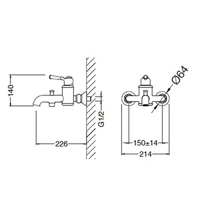 Bocchi Burlington Banyo Bataryası ve El Duşu Seti Antik Siyah