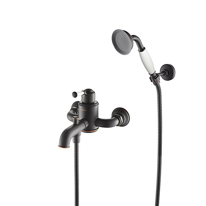 Bocchi Burlington Banyo Bataryası ve El Duşu Seti Antik Siyah