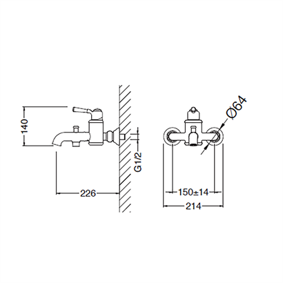 Bocchi Burlington Banyo Bataryası ve El Duşu Seti Saten Nikel