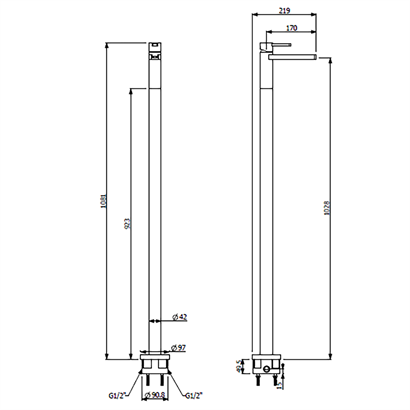Bocchi Canyon Yerden Lavabo Bataryası