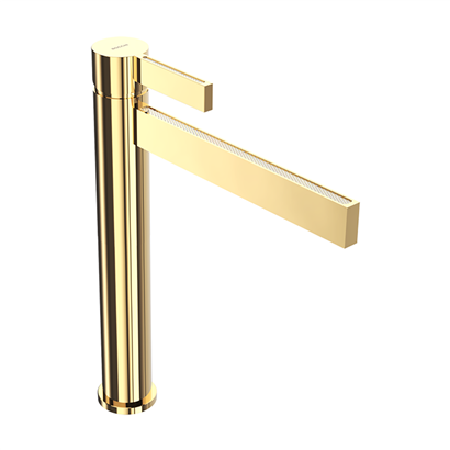 Bocchi Cube Crystal Altın Çanak Lavabo Bataryası