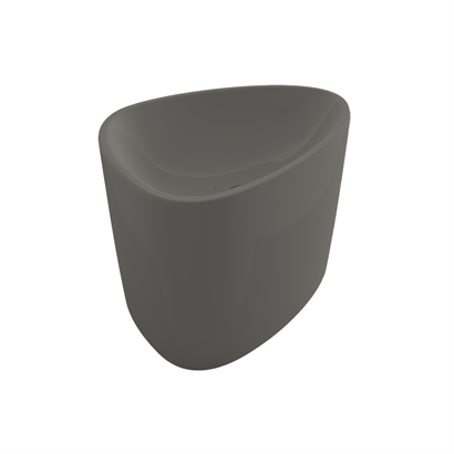 Bocchi Etna 58 cm Tezgah Üstü Monoblok Lavabo Mat Beton