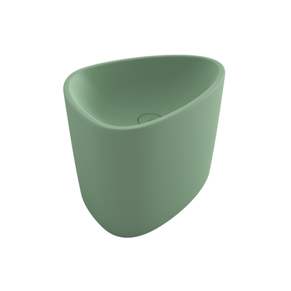 Bocchi Etna 58 cm Tezgah Üstü Monoblok Lavabo Mat Mint Yeşil