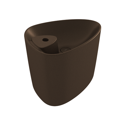 Bocchi Etna Tezgah Üstü Monoblok Lavabo 58 cm Batarya Banklı, Mat Bronz