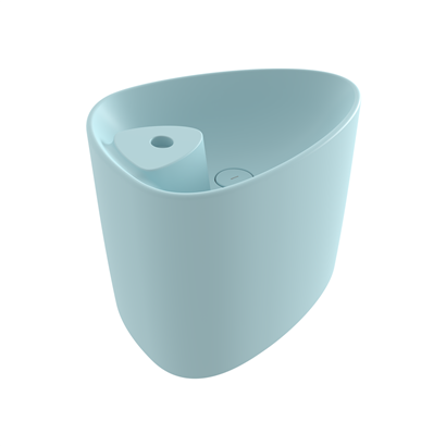 Bocchi Etna Tezgah Üstü Monoblok Lavabo 58 cm Batarya Banklı Mat Buz Mavisi