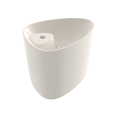 Bocchi Etna Tezgah Üstü Monoblok Lavabo 58 cm Batarya Banklı Parlak Bisküvi