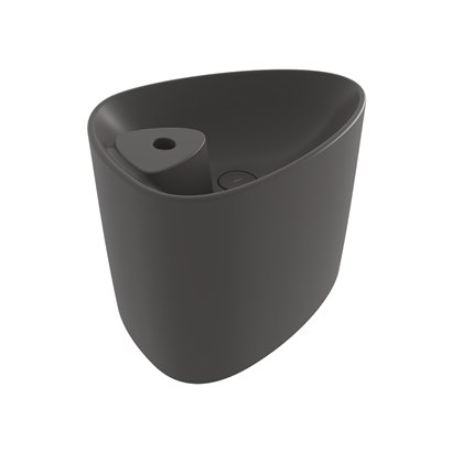 Bocchi Etna Tezgah Üstü Monoblok Lavabo 58 cm Batarya Banklı Mat Antrasit