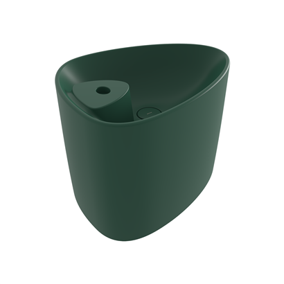 Bocchi Etna Tezgah Üstü Monoblok Lavabo 58 cm Batarya Banklı Mat Yeşil