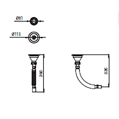 Bocchi Eviye Süzgeci ve Sifonu 2331-0001