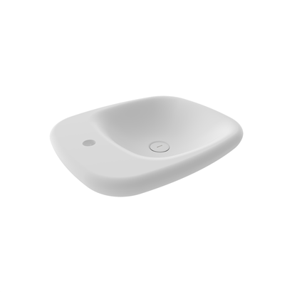 Bocchi Fenice 54 cm Çanak Lavabo Mat Beyaz
