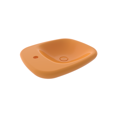 Bocchi Fenice 54 cm Çanak Lavabo Parlak Mandalina Sarısı
