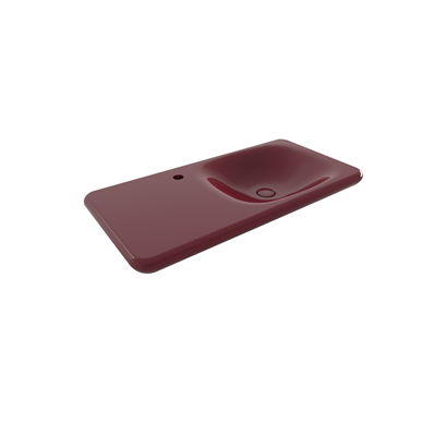 Bocchi Fenice 90 cm Etajerli Lavabo P.Burgonya Bordosu