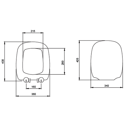 Bocchi Fenice Klozet Kapağı Mat Yasemin