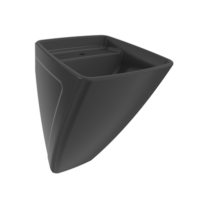 Bocchi Firenze Asma Monoblok Lavabo Parlak Siyah