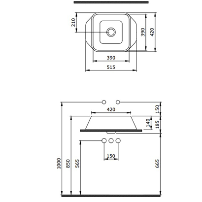 Bocchi Firenze Çanak Lavabo Mat Somon