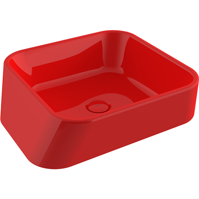 Bocchi Firenze Çanak Lavabo Parlak Kırmızı