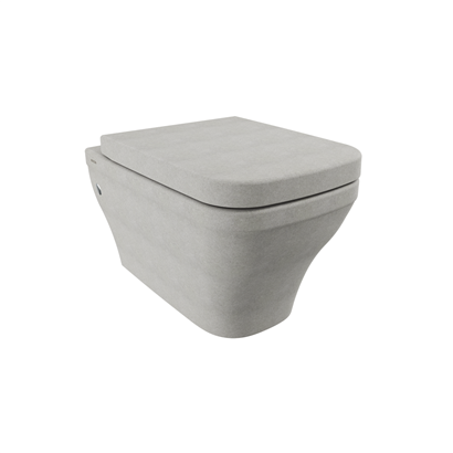 Bocchi Firenze Rimless Asma Klozet, Mat Beton (Klozet Kapağı Hariçtir) 