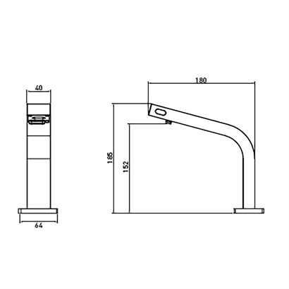 Bocchi Fotoselli Sabun ve Tek Su Girişli Lavabo Bataryası