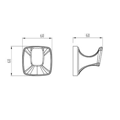 Bocchi Genoa Bornoz Askılık Krom