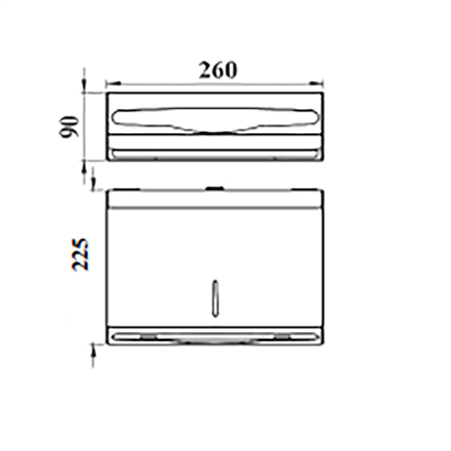 Bocchi Kağıt Dispenseri 200 Lük P. Çelik