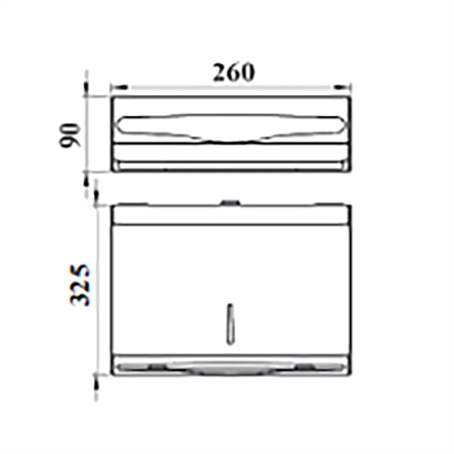 Bocchi Kağıt Dispenseri 400 Lük P. Çelik