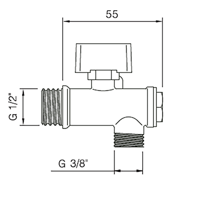 Bocchi Krom Filtreli Ara Musluk