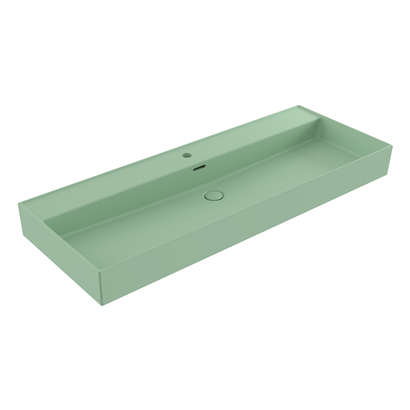 Bocchi Milano 120 cm Mat Mint Yeşil Tezgah Üstü Lavabo