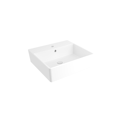 Bocchi Milano 50 cm Çanak Lavabo Batarya Delikli Mat Beyaz