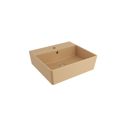 Bocchi Milano 50 cm Çanak Lavabo Batarya Delikli Mat Kaşmir