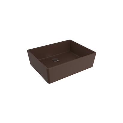 Bocchi Milano 50 cm Çanak Lavabo Mat Kahve