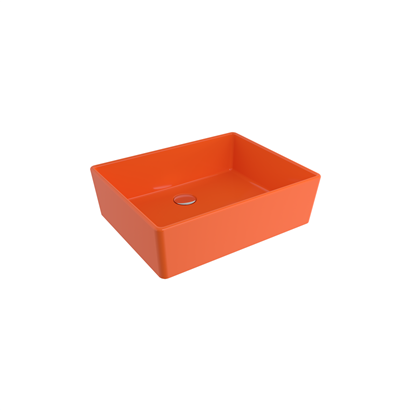 Bocchi Milano 50 cm Çanak Lavabo Parlak Turuncu