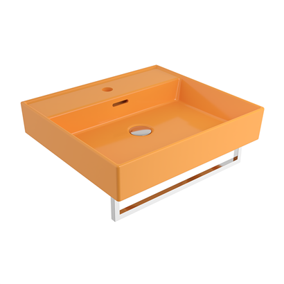 Bocchi Milano 50 cm Lavabo Batarya Delikli P. Mandalina Sarısı