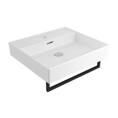 Bocchi Milano 50 cm Lavabo Batarya Delikli Parlak Beyaz