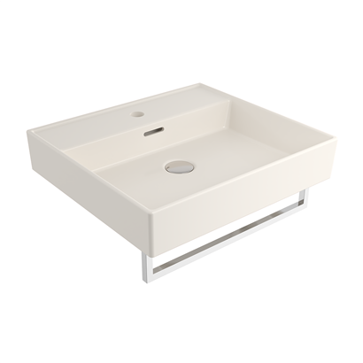 Bocchi Milano 50 cm Lavabo Batarya Delikli Parlak Bisküvi