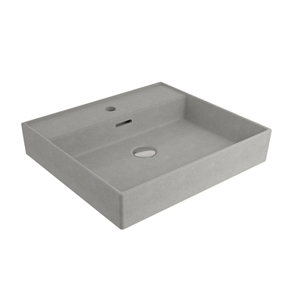 Bocchi Milano 50 cm Lavabo Batarya Delikli Mat Beton